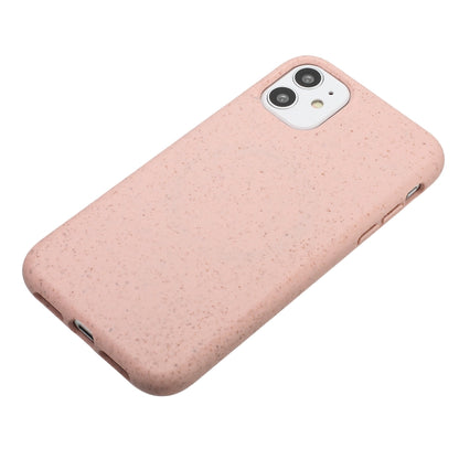 For iPhone 11 Wheat MagSafe Magnetic Straw Material + TPU Phone Case(Pink) - iPhone 11 Cases by buy2fix | Online Shopping UK | buy2fix