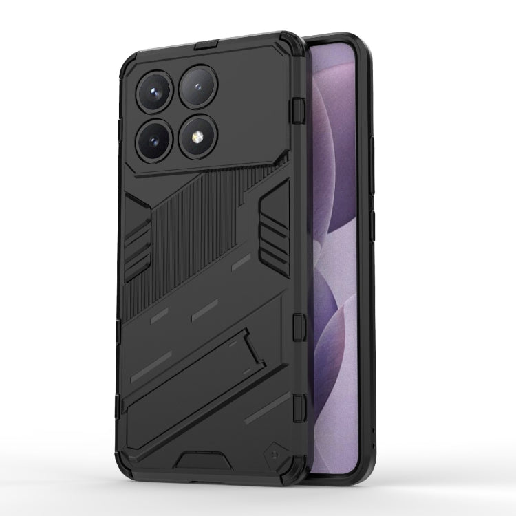 For Xiaomi Redmi K70 5G Punk Armor 2 in 1 PC + TPU Phone Case with Holder(Black) - K70 Cases by buy2fix | Online Shopping UK | buy2fix