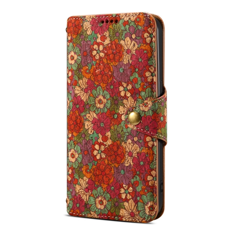 For Samsung Galaxy S24 5G Denior Flower Language Series Cork Fabric Oil Edge Leather Phone Case(Summer) - Galaxy S24 5G Cases by Denior | Online Shopping UK | buy2fix