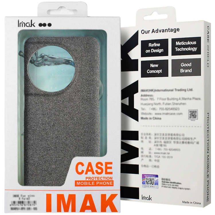 For Samsung Galaxy S24 5G imak Ruiyi Series Cloth Texture PU + PC Phone Case(Light Grey) - Galaxy S24 5G Cases by imak | Online Shopping UK | buy2fix