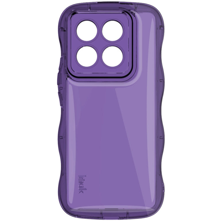 For Xiaomi 14 Pro 5G IMAK Wave Bubble Soft Shockproof Phone Case(Purple) - 14 Pro Cases by imak | Online Shopping UK | buy2fix