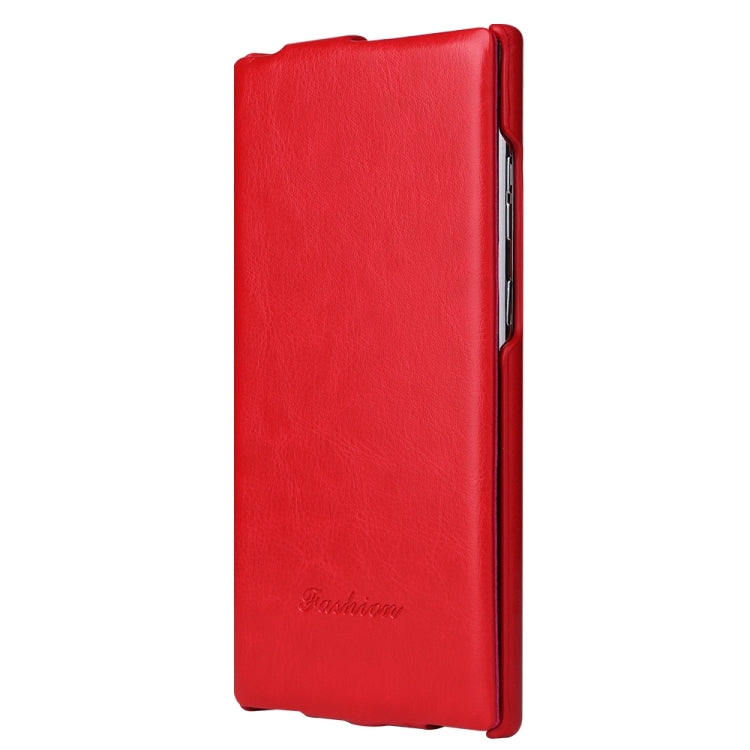 For Samsung Galaxy S24 Ultra 5G Fierre Shann 64 Texture Vertical Flip PU Leather Phone Case(Red) - Galaxy S24 Ultra 5G Cases by FIERRE SHANN | Online Shopping UK | buy2fix