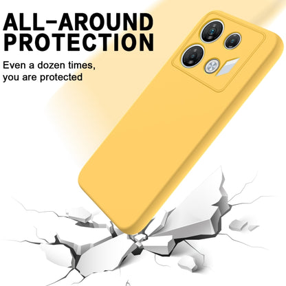 For Infinix GT 10 Pro Solid Color Liquid Silicone Dropproof Full Coverage Protective Case(Yellow) - Infinix Cases by buy2fix | Online Shopping UK | buy2fix