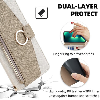 For OnePlus 11 Crossbody Litchi Texture Leather Phone Case(White) - OnePlus Cases by buy2fix | Online Shopping UK | buy2fix