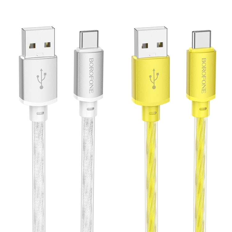 hoco BX95 Vivid 3A USB to USB-C / Type-C Silicone Charging Data Cable(Gold) - USB-C & Type-C Cable by hoco | Online Shopping UK | buy2fix