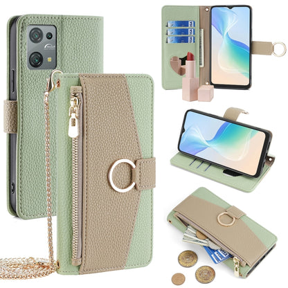 For Blackview Oscal C30 / Oscal C30 Pro Crossbody Litchi Texture Leather Phone Case(Green) - More Brand by buy2fix | Online Shopping UK | buy2fix