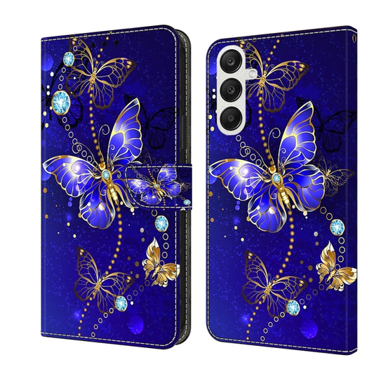 For Samsung Galaxy A25 5G Crystal 3D Shockproof Protective Leather Phone Case(Diamond Butterfly) - Galaxy Phone Cases by buy2fix | Online Shopping UK | buy2fix