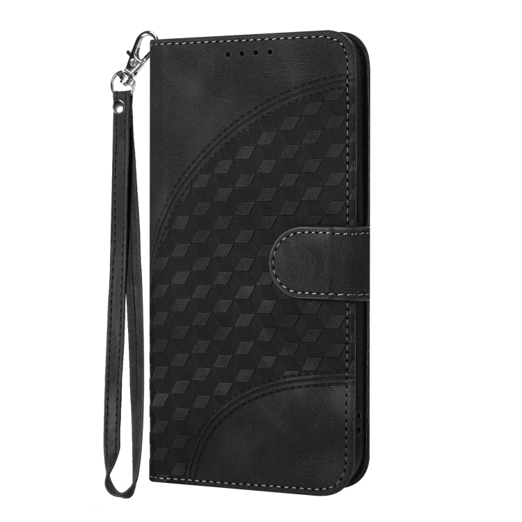 For Google Pixel 9 YX0060 Elephant Head Embossed Phone Leather Case with Lanyard(Black) - Google Cases by buy2fix | Online Shopping UK | buy2fix