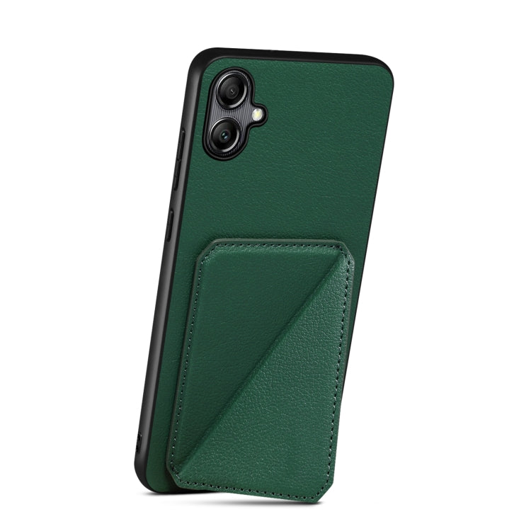 For Samsung Galaxy S23+ 5G Denior Imitation Calf Leather Back Phone Case with Holder(Green) - Galaxy S23+ 5G Cases by Denior | Online Shopping UK | buy2fix