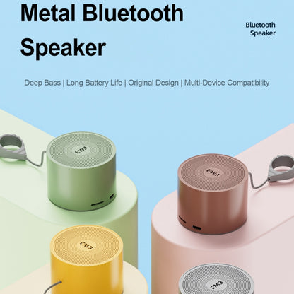 EWA A129 Mini Bluetooth 5.0 Bass Radiator Metal Speaker(Green) - Mini Speaker by EWA | Online Shopping UK | buy2fix