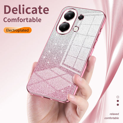 For Xiaomi Redmi Note 11 Global / Note 11S Gradient Glitter Powder Electroplated Phone Case(Green) - Xiaomi Cases by buy2fix | Online Shopping UK | buy2fix