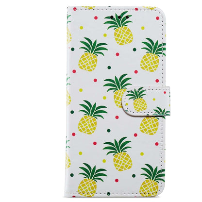 For Blackview A53 Pro Painted Pattern Horizontal Flip Leather Phone Case(Pineapple) - More Brand by buy2fix | Online Shopping UK | buy2fix