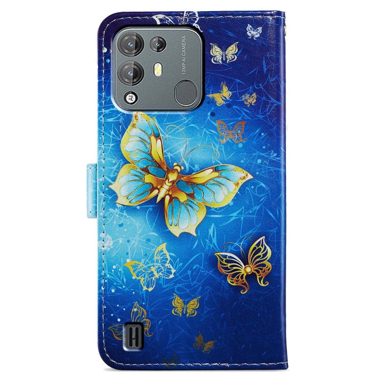 For Blackview A55 Pro Painted Pattern Horizontal Flip Leather Phone Case(Butterfly) - More Brand by buy2fix | Online Shopping UK | buy2fix