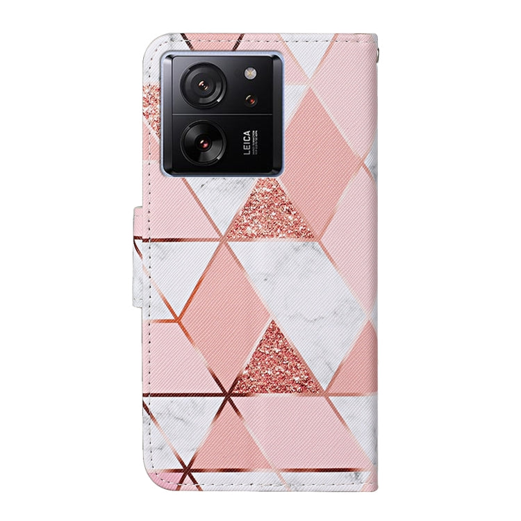 For Xiaomi Redmi 13T Colored Drawing Pattern Leather Phone Case(Marble) - Xiaomi Cases by buy2fix | Online Shopping UK | buy2fix