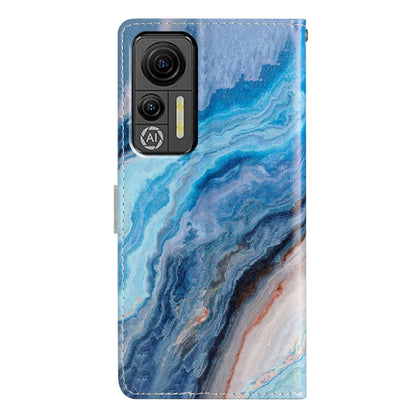 For Ulefone Note 14 Colored Drawing Leather Phone Case(Blue Marble) - Ulefone Cases by buy2fix | Online Shopping UK | buy2fix