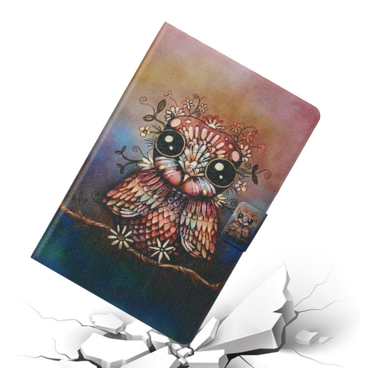 For Lenovo Tab M11/ Xiaoxin Pad 11 2024 Voltage Coloured Drawing Smart Leather Tablet Case(Owl) - Lenovo by buy2fix | Online Shopping UK | buy2fix