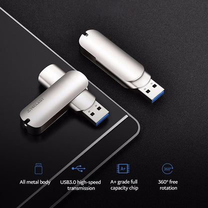 Teclast Leishen Plus Series USB3.0 Twister Flash Drive, Memory:128GB(Silver) - USB Flash Drives by TECLAST | Online Shopping UK | buy2fix