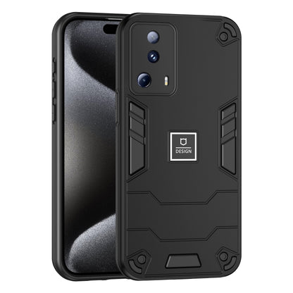 For Xiaomi 13 Lite 2 in 1 Shockproof Phone Case(Black) - 13 Lite Cases by buy2fix | Online Shopping UK | buy2fix