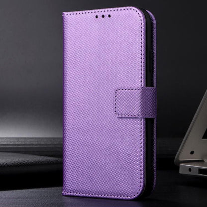 For OnePlus 13 5G Diamond Texture Leather Phone Case(Purple) - OnePlus Cases by buy2fix | Online Shopping UK | buy2fix