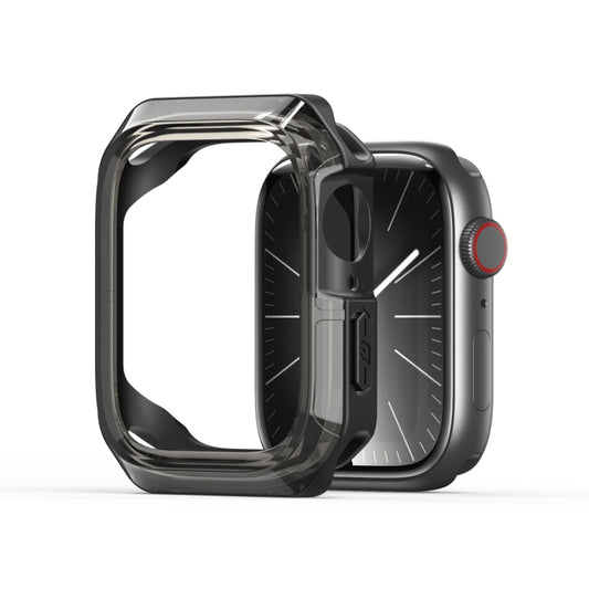 For Apple Watch 4 / 5 / 6 / SE 40mm DUX DUCIS Tamo Series Hollow PC + TPU Watch Protective Case(Translucent Black) - Watch Cases by DUX DUCIS | Online Shopping UK | buy2fix