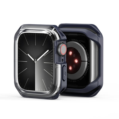 For Apple Watch 4 / 5 / 6 / SE 40mm DUX DUCIS Tamo Series Hollow PC + TPU Watch Protective Case(Transparent Midnight) - Watch Cases by DUX DUCIS | Online Shopping UK | buy2fix