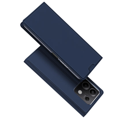 For Xiaomi Redmi Note 13 5G DUX DUCIS Skin Pro Series Flip Leather Phone Case(Blue) - Note 13 Cases by DUX DUCIS | Online Shopping UK | buy2fix