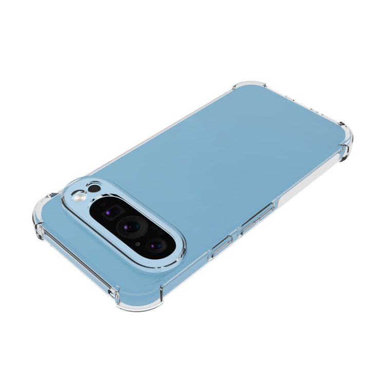 For Google Pixel 9 Pro / 9 Shockproof Non-slip Thickening TPU Phone Case(Transparent) - Google Cases by buy2fix | Online Shopping UK | buy2fix