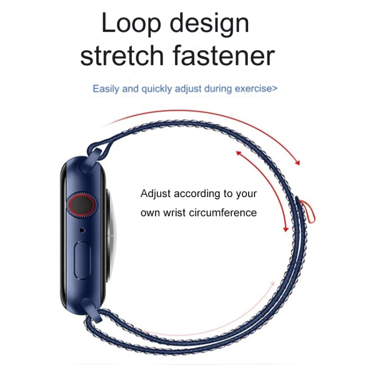 For Apple Watch Ultra 49mm Loop Nylon Watch Band(Milky White) - Watch Bands by buy2fix | Online Shopping UK | buy2fix