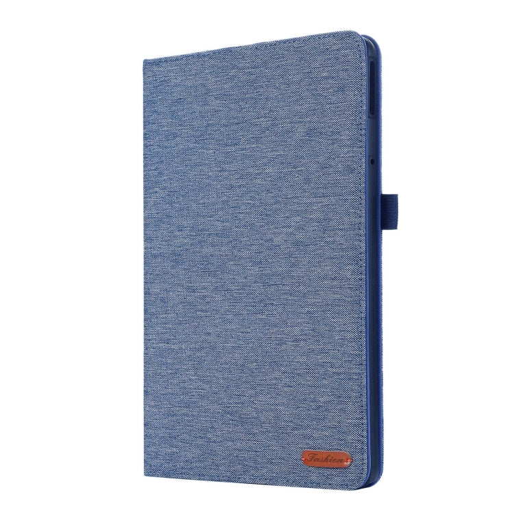 For Lenovo Tab M11 / Xiaoxin Pad 11 2024 Fabric Leather Tablet Case(Blue) - Lenovo by buy2fix | Online Shopping UK | buy2fix