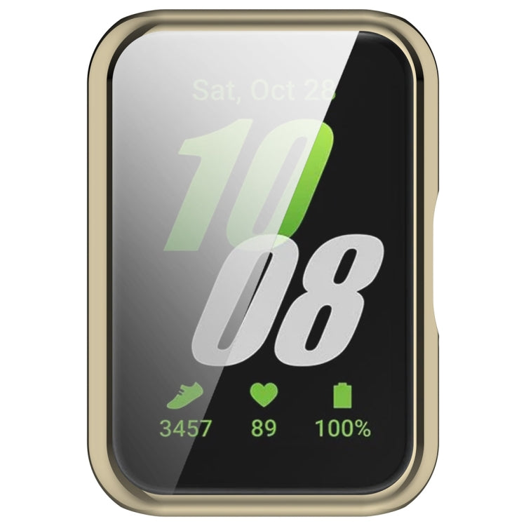 For Samsung Galaxy Fit 3 Full Coverage TPU Electroplated Watch Protective Case(Light Gold) - Watch Cases by buy2fix | Online Shopping UK | buy2fix