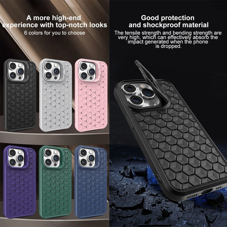 For iPhone 11 Pro Honeycomb Radiating Lens Holder Magsafe Phone Case(Black) - iPhone 11 Pro Cases by buy2fix | Online Shopping UK | buy2fix