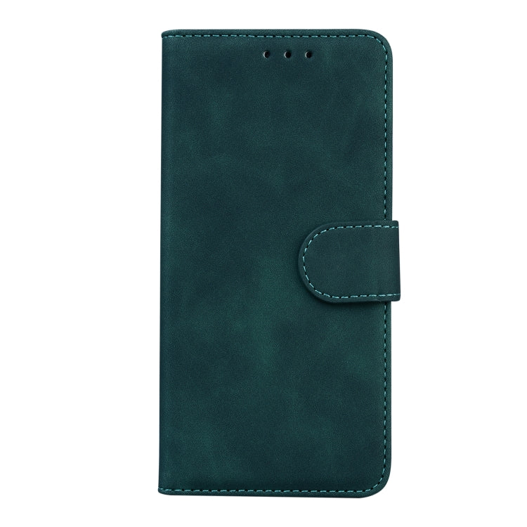 For Google Pixel 9 Skin Feel Pure Color Flip Leather Phone Case(Green) - Google Cases by buy2fix | Online Shopping UK | buy2fix