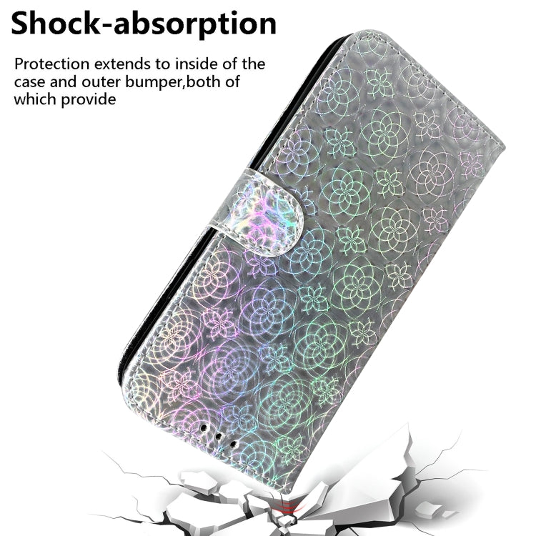 For Google Pixel 9 Colorful Magnetic Buckle Leather Phone Case(Silver) - Google Cases by buy2fix | Online Shopping UK | buy2fix