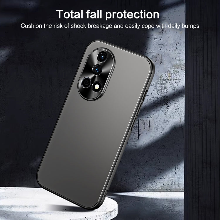 For Huawei nova 12 R-JUST RJ-61 Electroplating Frosted TPU + PC Phone Case(Silver) - Huawei Cases by R-JUST | Online Shopping UK | buy2fix