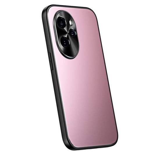 For Honor 100 R-JUST RJ-61 Electroplating Frosted TPU + PC Phone Case(Pink) - Honor Cases by R-JUST | Online Shopping UK | buy2fix