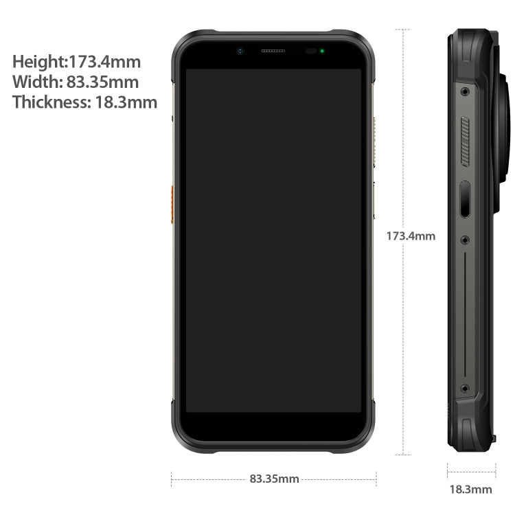 [HK Warehouse] Ulefone Power Armor 16S Rugged Phone, 8GB+128GB, 9600mAh Battery, Side Fingerprint, 5.93 inch Android 13 Unisoc T616 Octa Core up to 2.0GHz, Network: 4G, NFC, OTG(Black) - Ulefone by Ulefone | Online Shopping UK | buy2fix