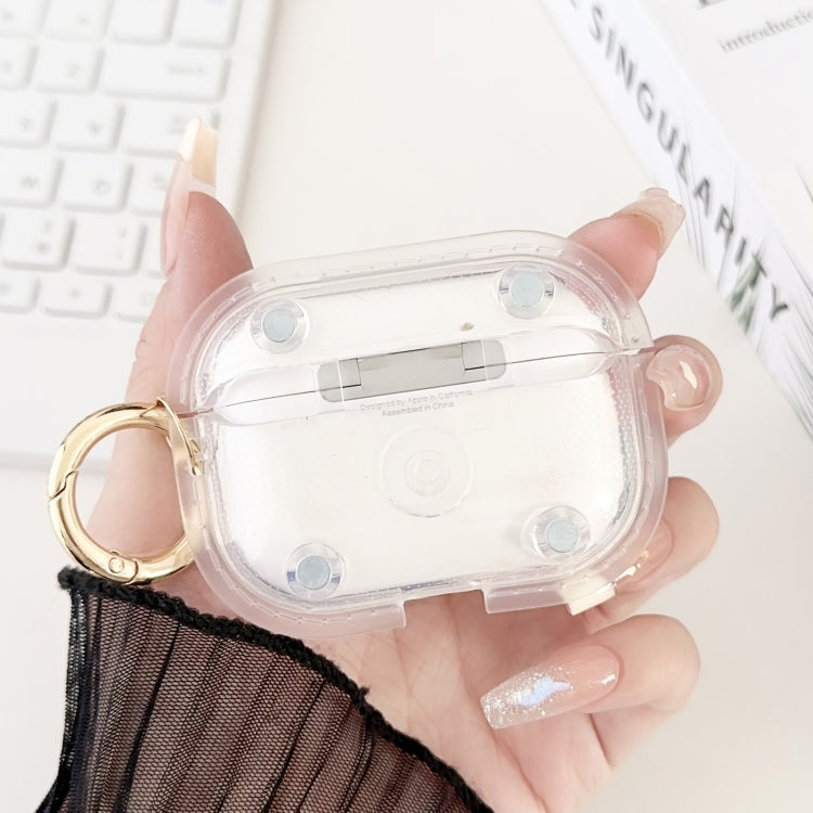 For AirPods Pro 1 Magnetic Clear Armor TPU TWS Earphone Case(Tansparent) - For AirPods Pro by buy2fix | Online Shopping UK | buy2fix