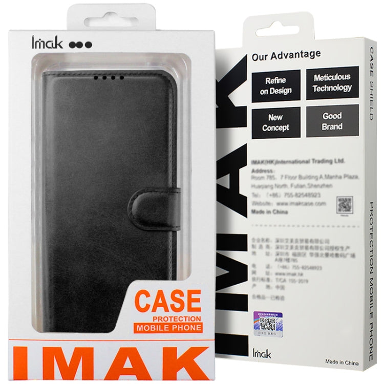 For Samsung Galaxy S24 5G IMAK Count Series Flip Leather Phone Case(Brown) - Galaxy S24 5G Cases by imak | Online Shopping UK | buy2fix