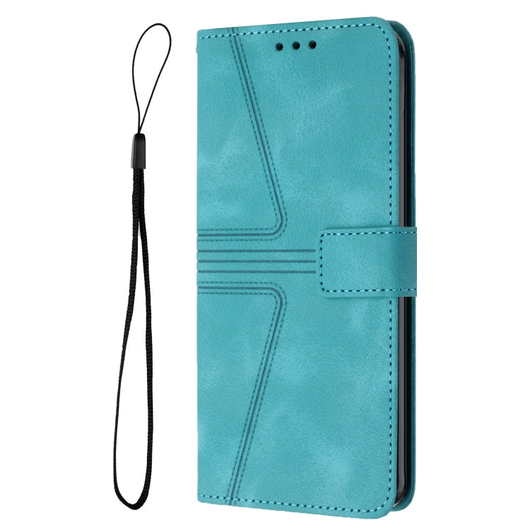 For iPhone 16 Triangle Solid Color Leather Phone Case(Green) - iPhone 16 Cases by buy2fix | Online Shopping UK | buy2fix