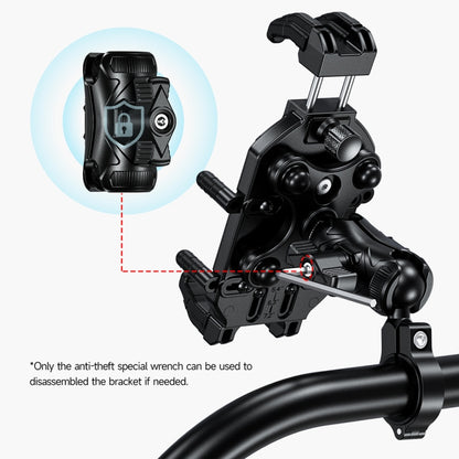 Ulefone Armor Mount Pro AM02 Universal Bicycle Handle Phone Holder(Black) - Holders by Ulefone | Online Shopping UK | buy2fix