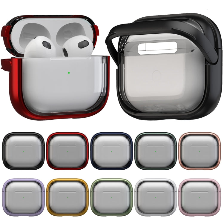 For AirPods 1 / 2 TPU Hybrid PC Case with Holder(Dark Blue) - For AirPods 1/2 by buy2fix | Online Shopping UK | buy2fix