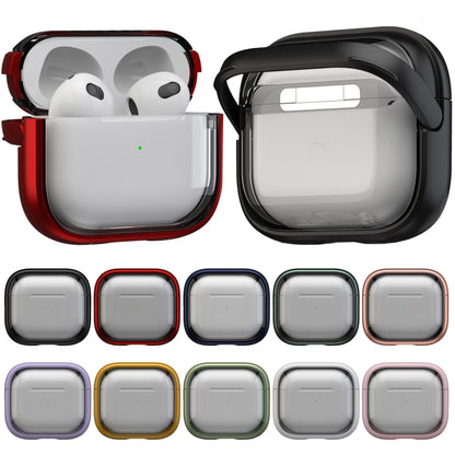 For AirPods 3 TPU Hybrid PC Case with Holder(Black) - For AirPods 3 by buy2fix | Online Shopping UK | buy2fix