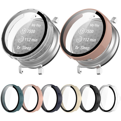 For Garmin Lily 2 PC + Tempered Film Integrated Watch Protective Case(Transparent) - Watch Cases by buy2fix | Online Shopping UK | buy2fix