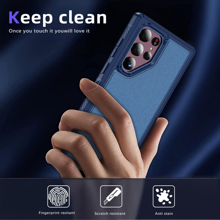 For Samsung Galaxy S22 Ultra 5G Guard Life Waterproof Frosted Phone Case(Royal Blue) - Galaxy S22 Ultra 5G Cases by buy2fix | Online Shopping UK | buy2fix