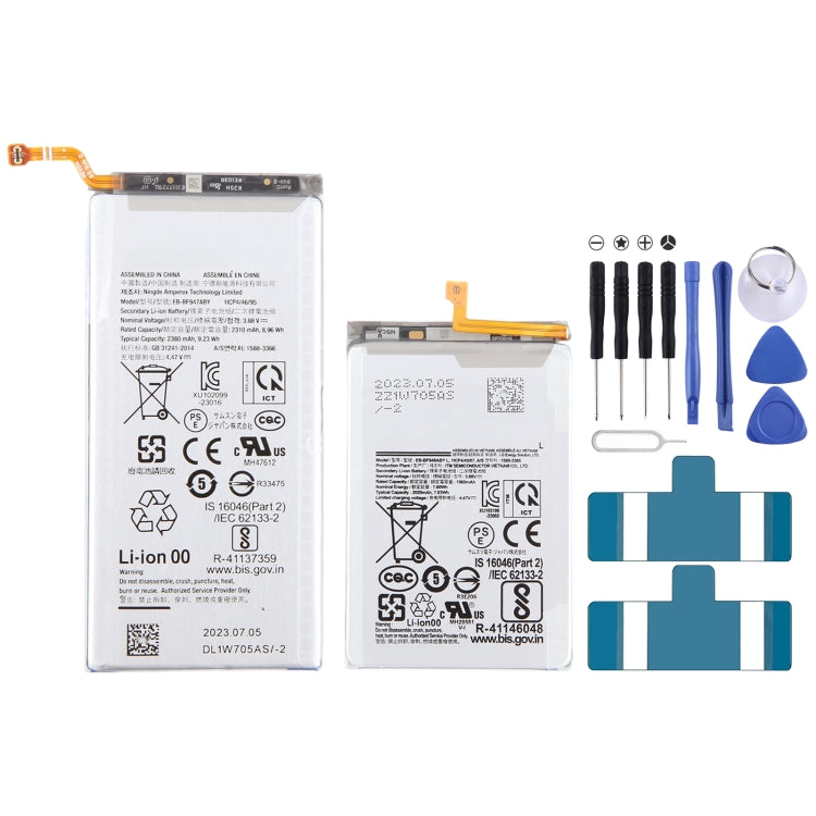 For Samsung Galaxy Z Fold5 2310mAh 1960mAh 1 Pair Battery Replacement - For Samsung by buy2fix | Online Shopping UK | buy2fix