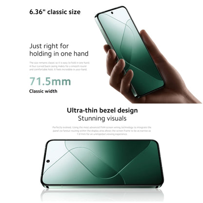 Xiaomi 14 5G Global, 12GB+256GB, 6.36 inch Xiaomi HyperOS Snapdragon 8 Gen 3 Octa Core 3.3GHz, Network: 5G(Green) - Xiaomi Redmi by Xiaomi | Online Shopping UK | buy2fix