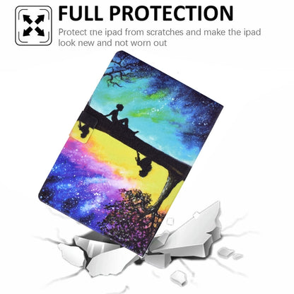 For Lenovo Tab M11 / Xiaoxin Pad 11 2024 Electric Pressed Colored Drawing Smart Leather Tablet Case(Starry Sky Reflection) - Lenovo by buy2fix | Online Shopping UK | buy2fix