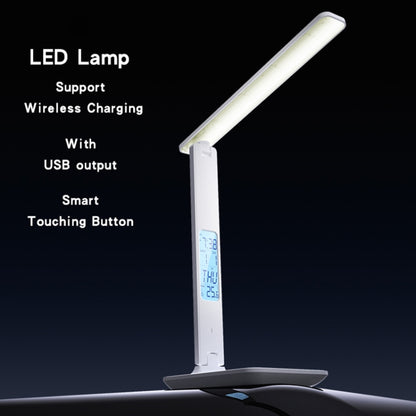 Yesido DS20 Multifunctional LED Desk Lamp Supports 10W Wireless Charging, EU Plug(White) - Desk Lamps by Yeelight | Online Shopping UK | buy2fix