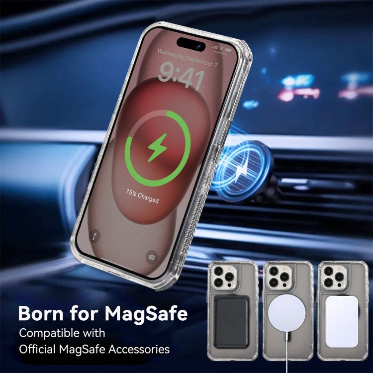 For iPhone 16 Pro Dreamland MagSafe Magnetic 3 in 1 TPU + PC Phone Case(Transparent Black) - iPhone 16 Pro Cases by buy2fix | Online Shopping UK | buy2fix