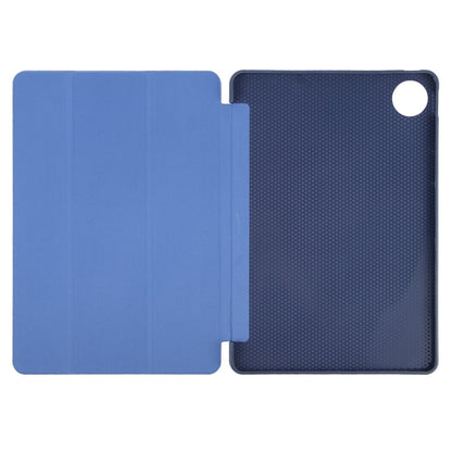 For Huawei MatePad Pro 11 2022/2024 Tri-fold Silicone Leather Tablet Case(Dark Blue) - Huawei by buy2fix | Online Shopping UK | buy2fix